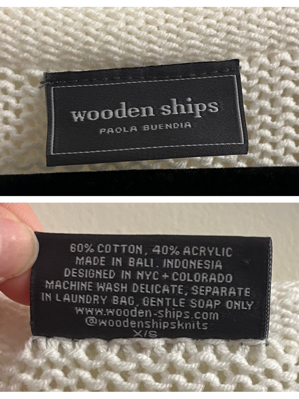 Wooden Ships Sun Bum Cotton Knit Sweater Size XS - Picture 8 of 9